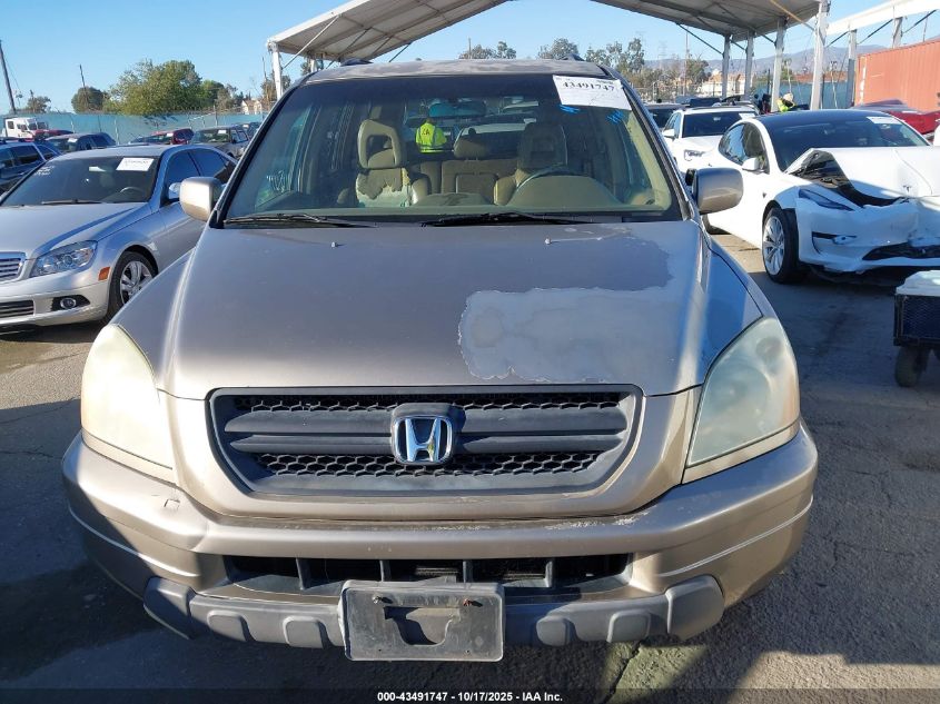 2003 Honda Pilot Ex-L VIN: 2HKYF18623H593271 Lot: 43491747