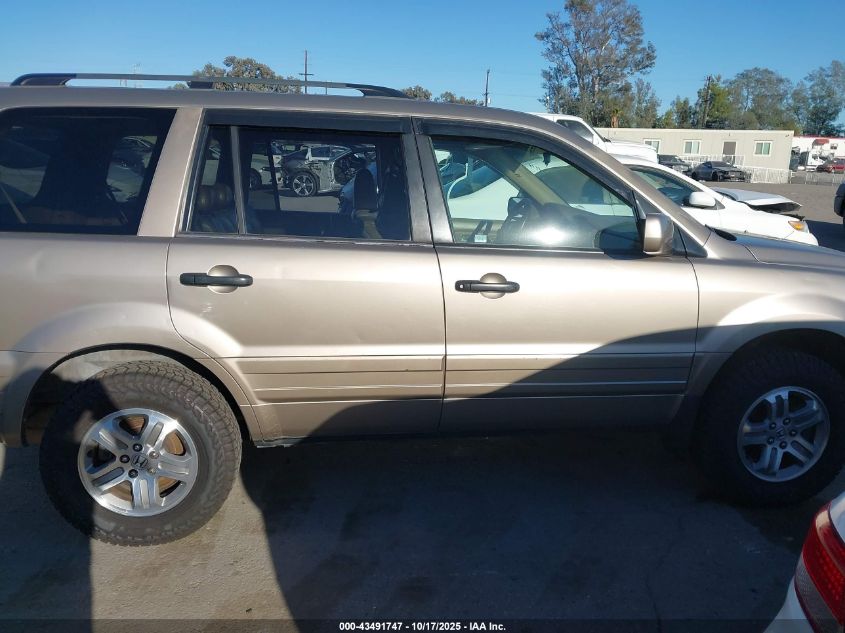 2003 Honda Pilot Ex-L VIN: 2HKYF18623H593271 Lot: 43491747