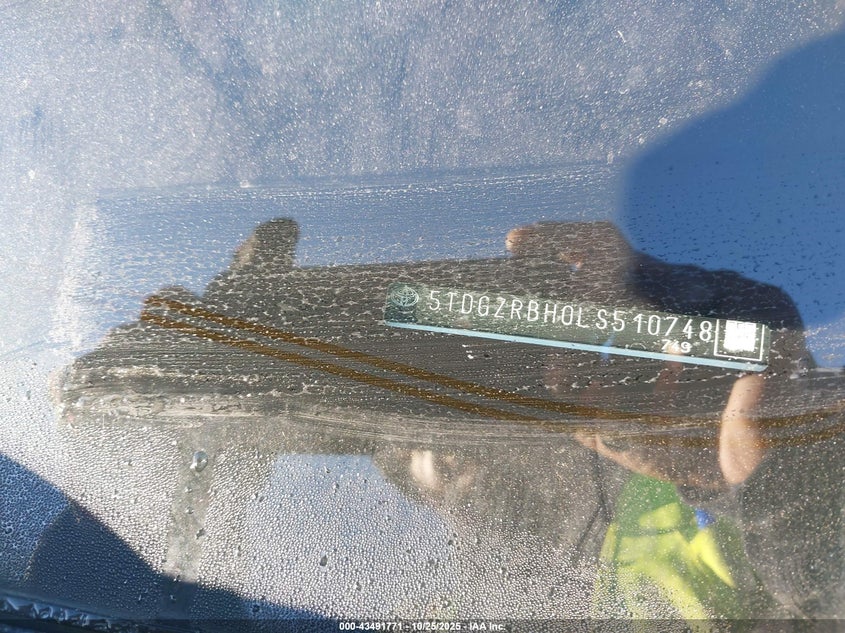 2020 TOYOTA HIGHLANDER XLE 5TDGZRBH0LS510748