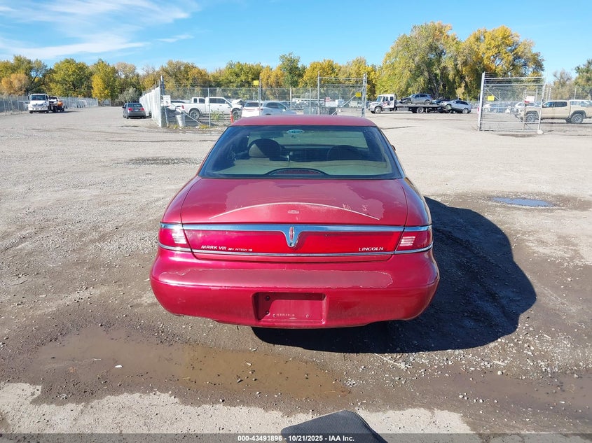 1997 Lincoln Mark Viii VIN: 1LNLM91V4VY637025 Lot: 43491896