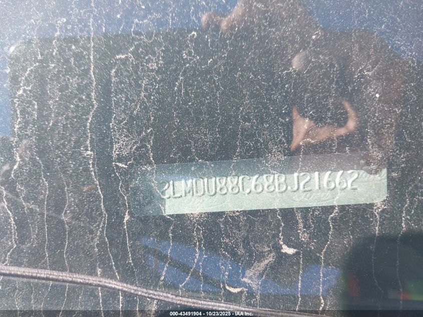 2008 Lincoln Mkx VIN: 2LMDU88C68BJ21662 Lot: 43491904