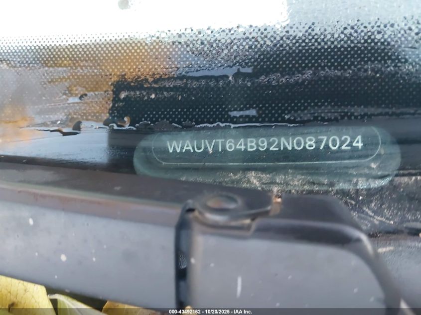 2002 Audi A6 Avant VIN: WAUVT64B92N087024 Lot: 43492162