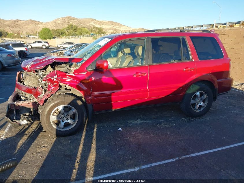2006 Honda Pilot Ex-L VIN: 5FNYF28596B022666 Lot: 43492183