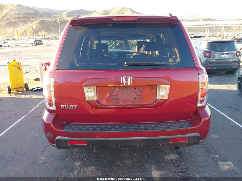 2006 Honda Pilot Ex-L VIN: 5FNYF28596B022666 Lot: 43492183
