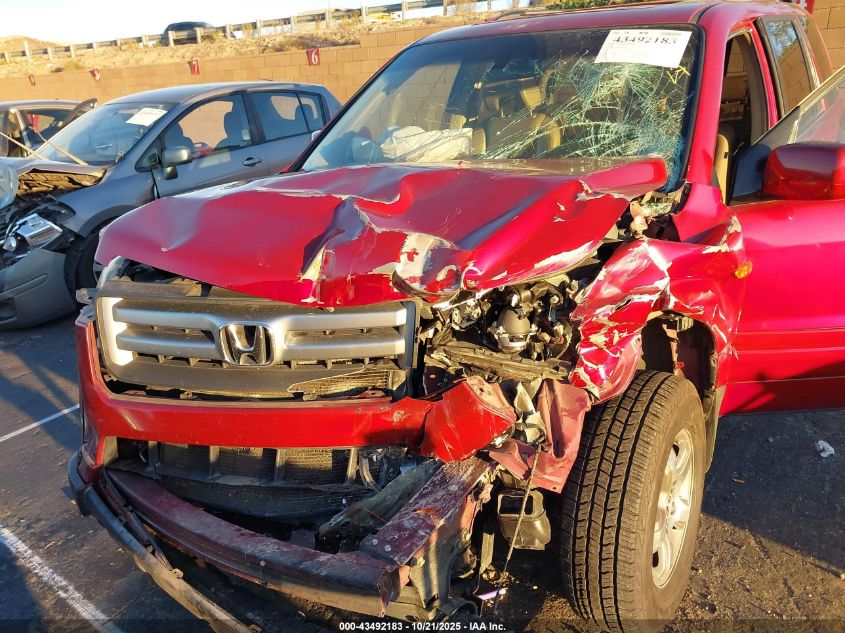 2006 Honda Pilot Ex-L VIN: 5FNYF28596B022666 Lot: 43492183