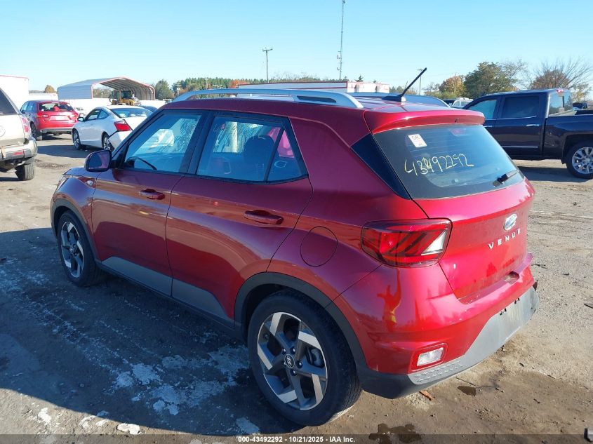 2023 Hyundai Venue Sel VIN: KMHRC8A33PU275687 Lot: 43492292