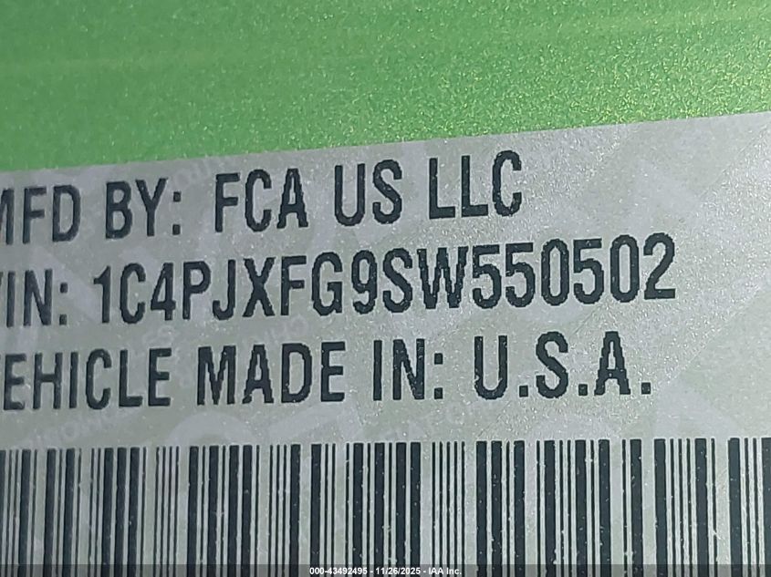 2025 Jeep Wrangler 4-Door Rubicon 4X4 VIN: 1C4PJXFG9SW550502 Lot: 43492495