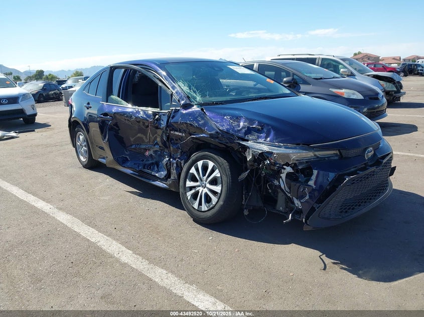 JTDEBRBE8LJ012442 2020 Toyota Corolla Hybrid Le auction photo 1