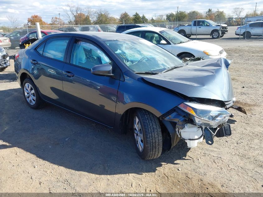 2016 TOYOTA COROLLA LE - 2T1BURHEXGC670477