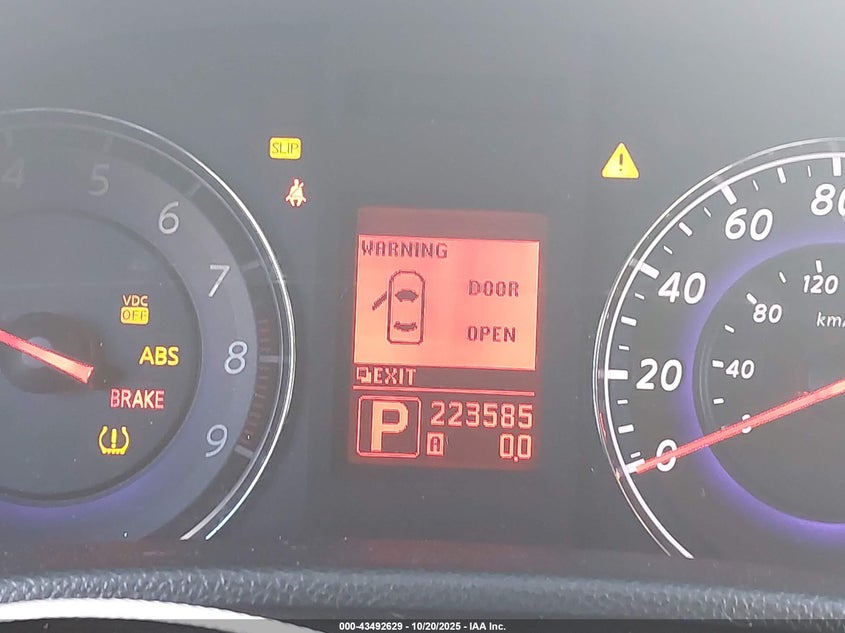 2008 Infiniti G35 Journey VIN: JNKBV61E38M222994 Lot: 43492629