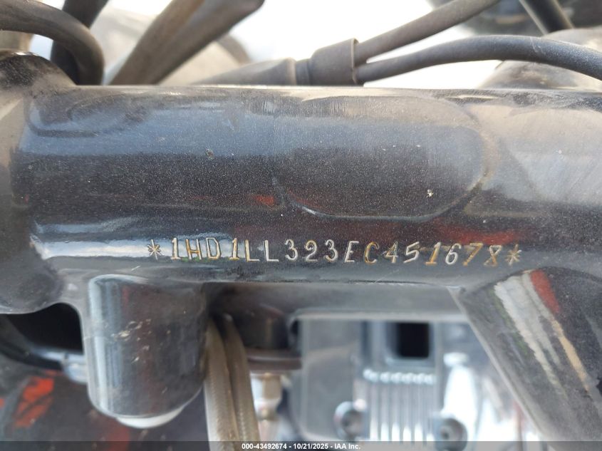 2014 Harley-Davidson Xl1200 T VIN: 1HD1LL323EC451678 Lot: 43492674