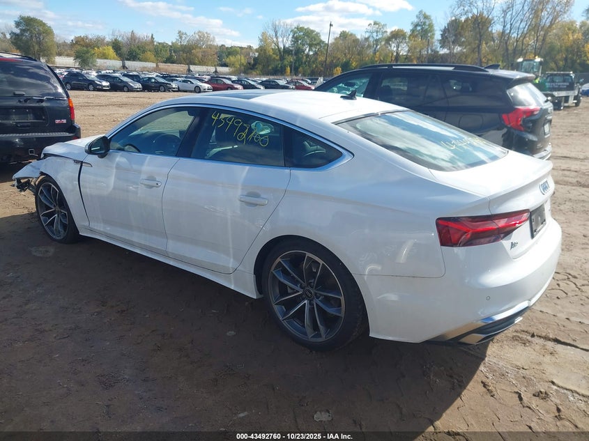 2023 AUDI A5 SPORTBACK PREMIUM PLUS 45 TFSI S LINE QUATTRO S TRONIC WAUFACF55PA030799