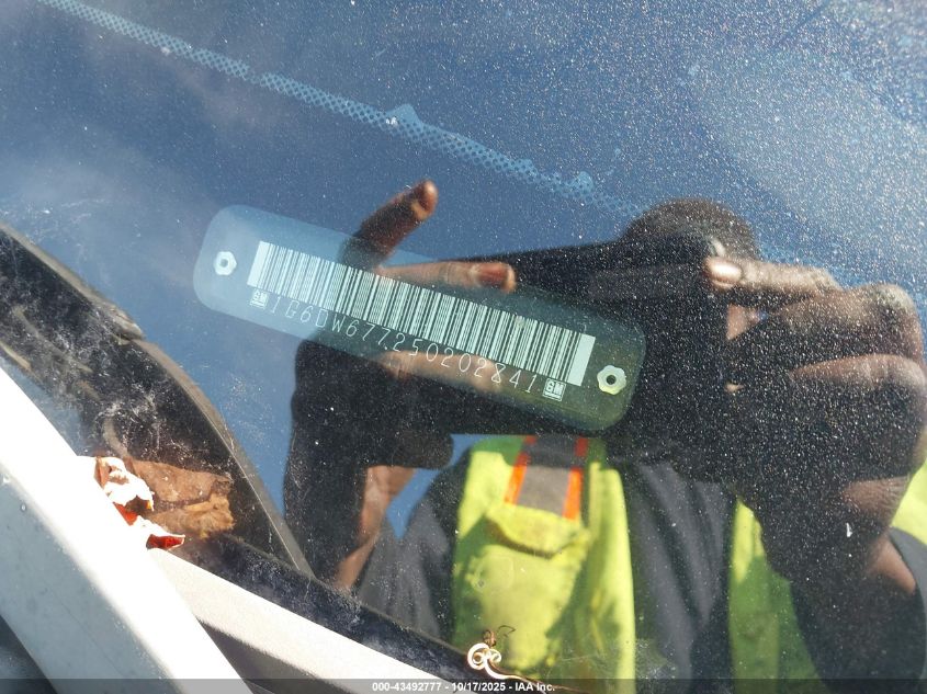 2005 Cadillac Sts V6 VIN: 1G6DW677250202841 Lot: 43492777