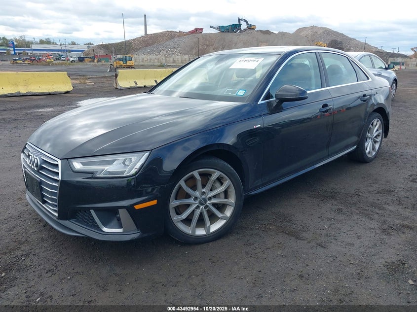 2019 AUDI A4 45 PREMIUM WAUENAF4XKN015311