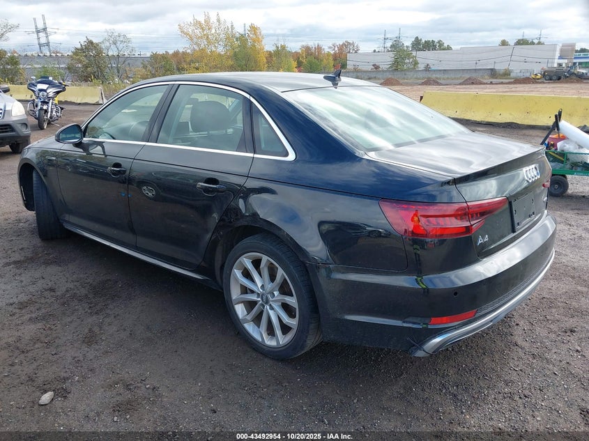 2019 AUDI A4 45 PREMIUM WAUENAF4XKN015311
