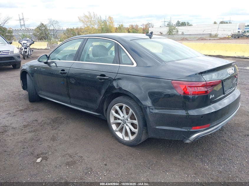 2019 AUDI A4 45 PREMIUM WAUENAF4XKN015311