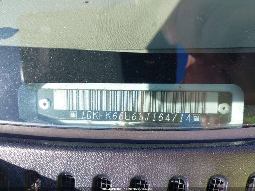 2003 GMC Yukon Xl 1500 Denali VIN: 1GKFK66U63J164714 Lot: 43493161