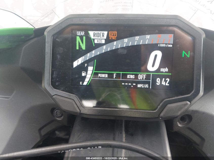 2025 Kawasaki Zx636 K VIN: JKBZXJK19SA007580 Lot: 43493222