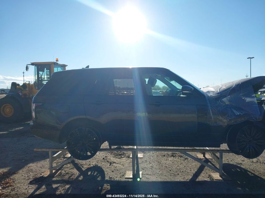 2019 Land Rover Range Rover 3.0L V6 Supercharged Hse VIN: SALGS2SV7KA567082 Lot: 43493224