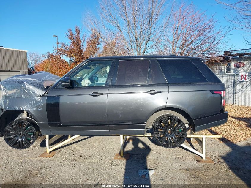 2019 Land Rover Range Rover 3.0L V6 Supercharged Hse VIN: SALGS2SV7KA567082 Lot: 43493224