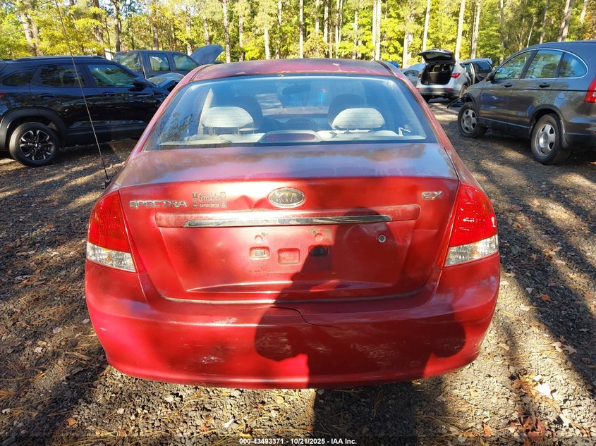 2009 Kia Spectra Ex VIN: KNAFE221895600937 Lot: 43493371