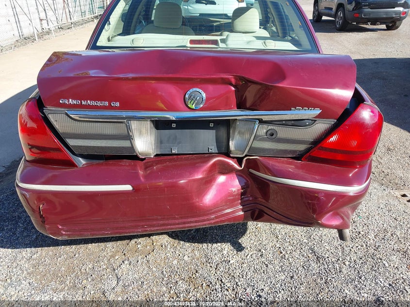 2006 Mercury Grand Marquis Gs VIN: 2MEFM74V96X606239 Lot: 43493433