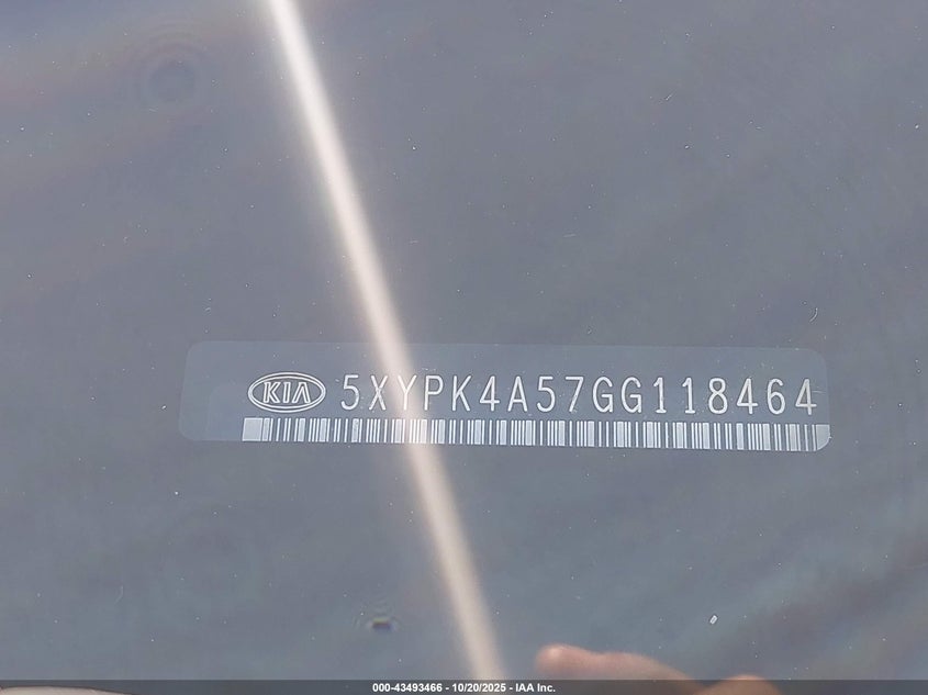 5XYPK4A57GG118464 2016 KIA SORENTO photo no. 9