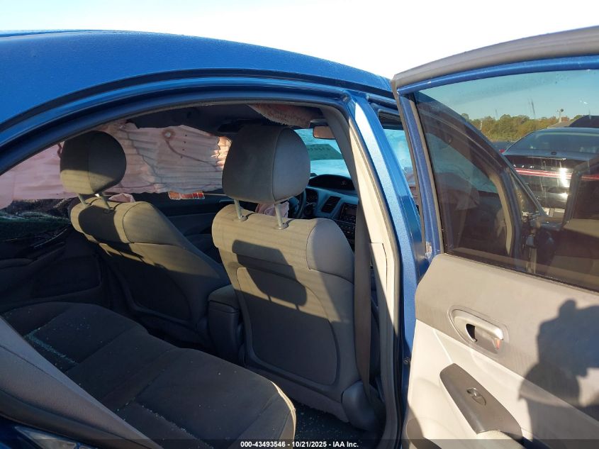 2008 Honda Civic Lx VIN: 2HGFA15548H526075 Lot: 43493546