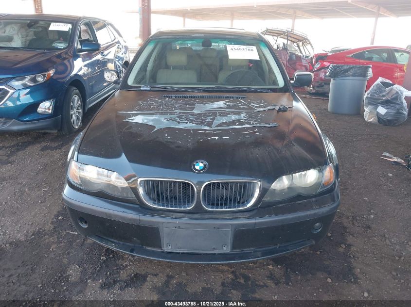 2004 BMW 325I VIN: WBAET37474NJ47901 Lot: 43493788