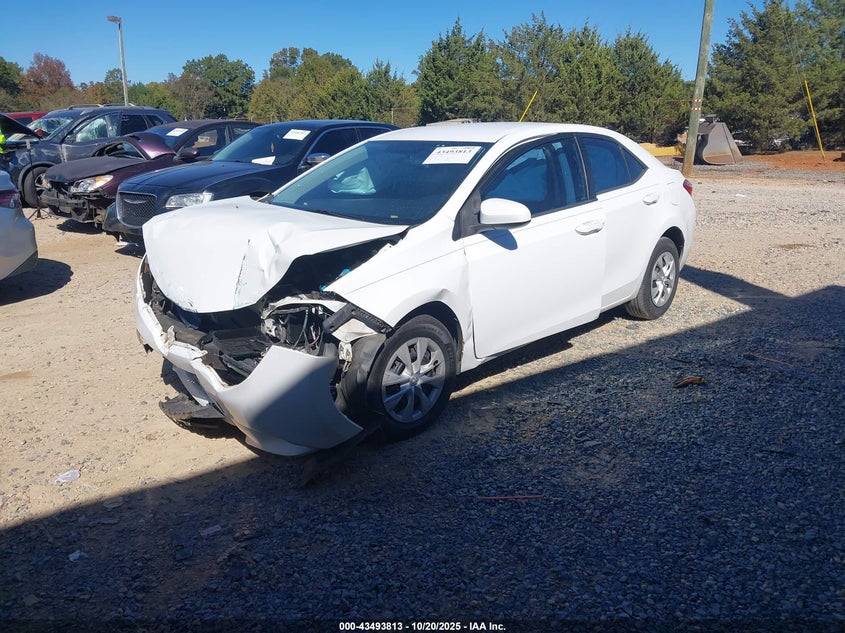 2014 Toyota Corolla L white sedan gasoline 2T1BURHE0EC033546 photo #3