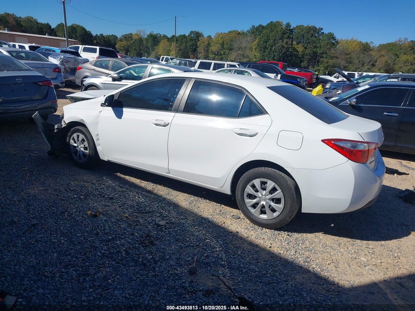 2014 Toyota Corolla L white sedan gasoline 2T1BURHE0EC033546 photo #4