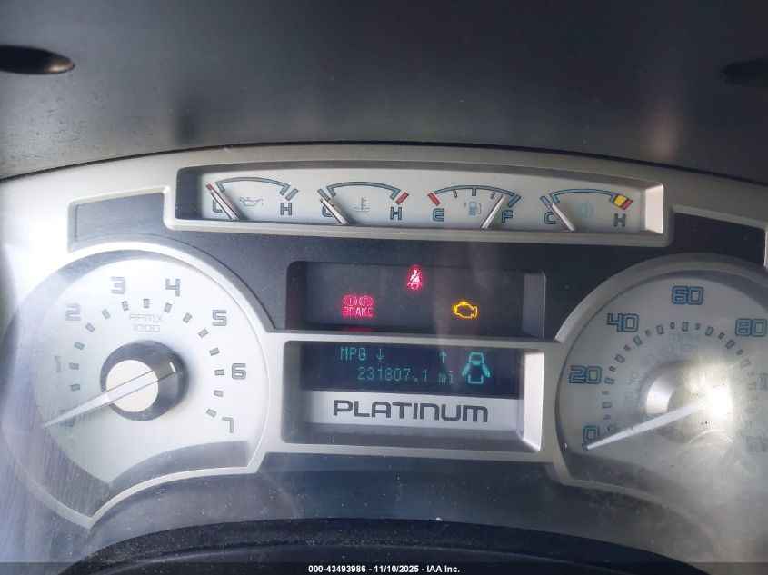 2010 Ford F-150 Platinum VIN: 1FTFW1CV7AFC52350 Lot: 43493986