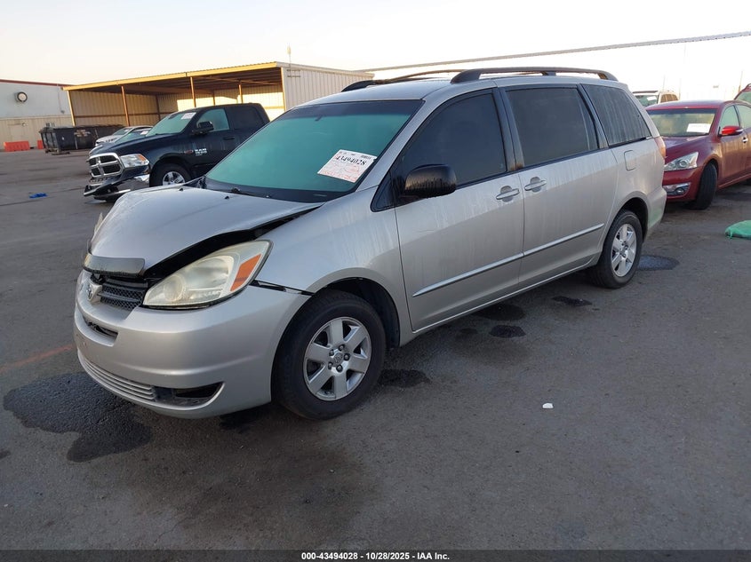 5TDZA23CX4S196649 2004 TOYOTA SIENNA photo no. 2