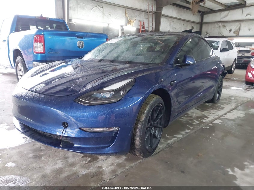 Vin: 5yj3e1ea2mf907541, lot: 43989201, tesla model 3 standard range plus rear-wheel drive 20212