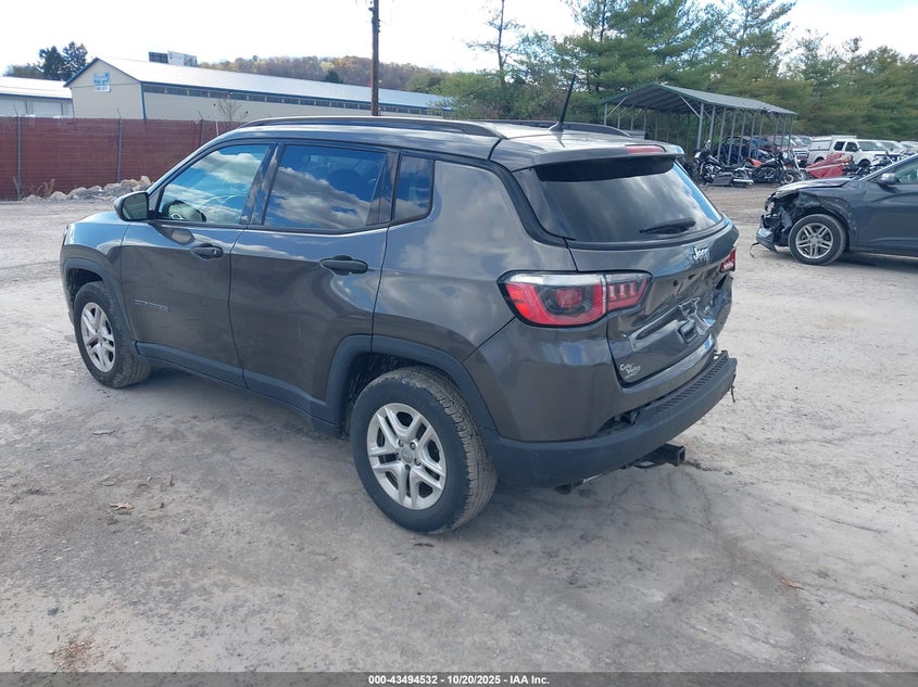 2017 JEEP NEW COMPASS SPORT FWD 3C4NJCAB5HT643480