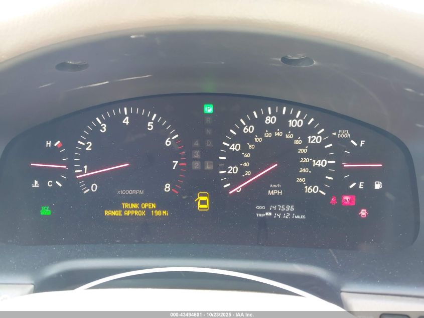 2003 Lexus Ls 430 VIN: JTHBN30FX30118477 Lot: 43494601