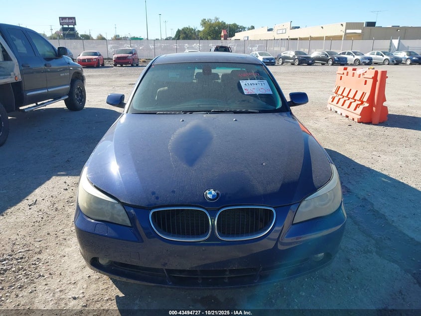 2005 BMW 530I VIN: WBANA73515B819823 Lot: 43494727