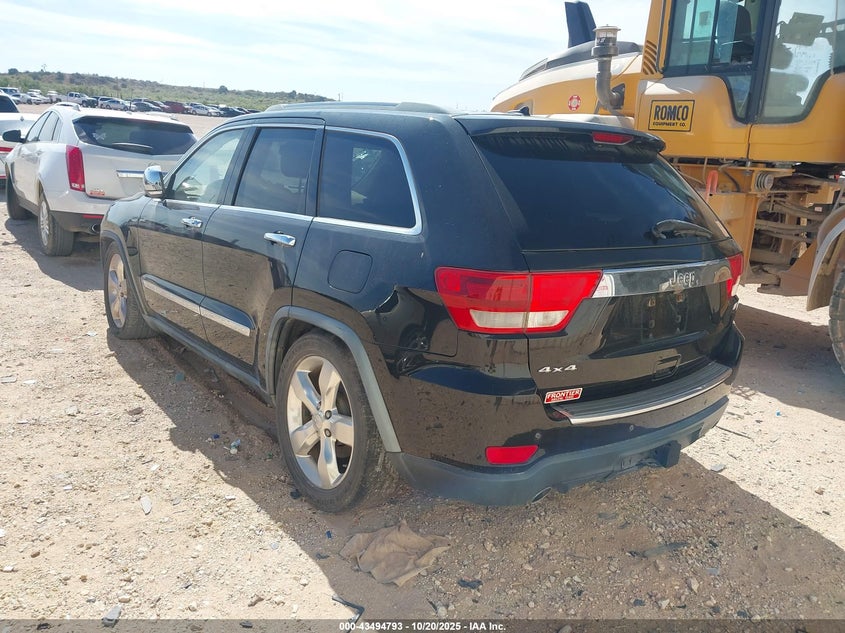 Vin: 1j4rr6gtxbc645170, lot: 43989752, jeep grand cherokee overland 20113