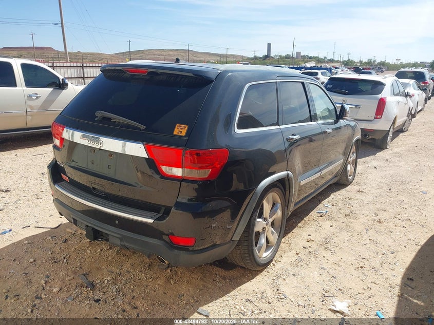 Vin: 1j4rr6gtxbc645170, lot: 43989752, jeep grand cherokee overland 20114