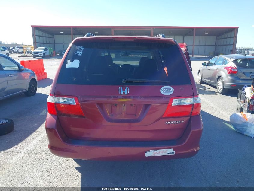 2005 Honda Odyssey Ex-L VIN: 5FNRL38605B408998 Lot: 43494809