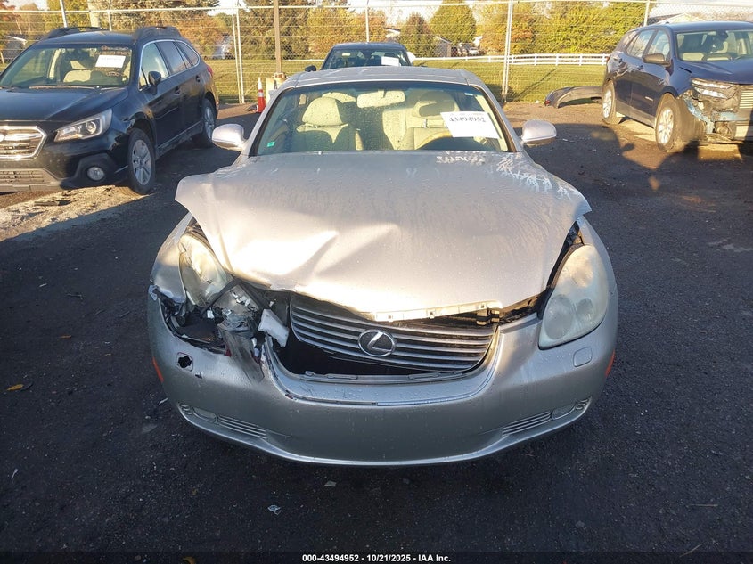 2002 Lexus Sc 430 VIN: JTHFN48Y220029529 Lot: 43494952