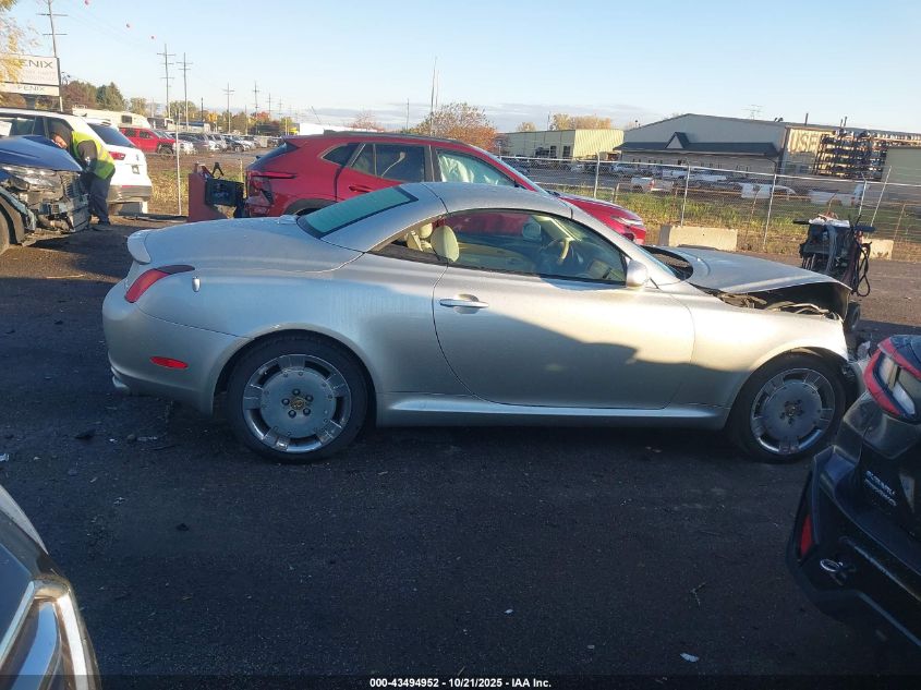 2002 Lexus Sc 430 VIN: JTHFN48Y220029529 Lot: 43494952