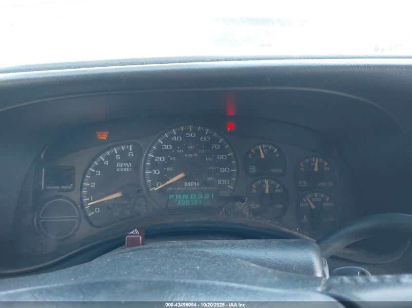 2002 Chevrolet Avalanche 1500 VIN: 3GNEK13T12G184494 Lot: 43495054