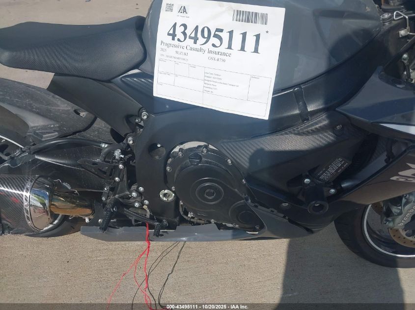 2025 Suzuki Gsx-R750 VIN: JS1GR7MA8S7100125 Lot: 43495111