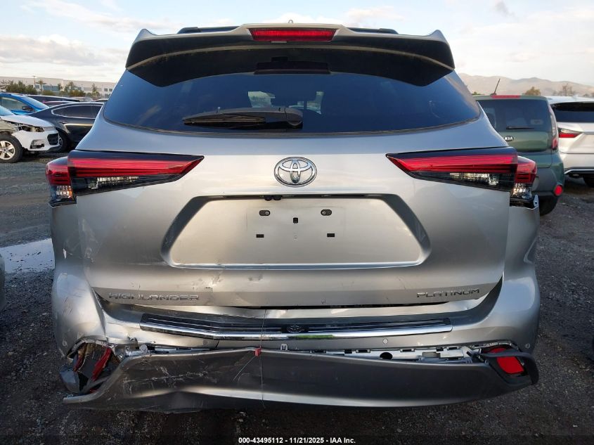 2021 Toyota Highlander Platinum VIN: 5TDFZRAHXMS063733 Lot: 43495112