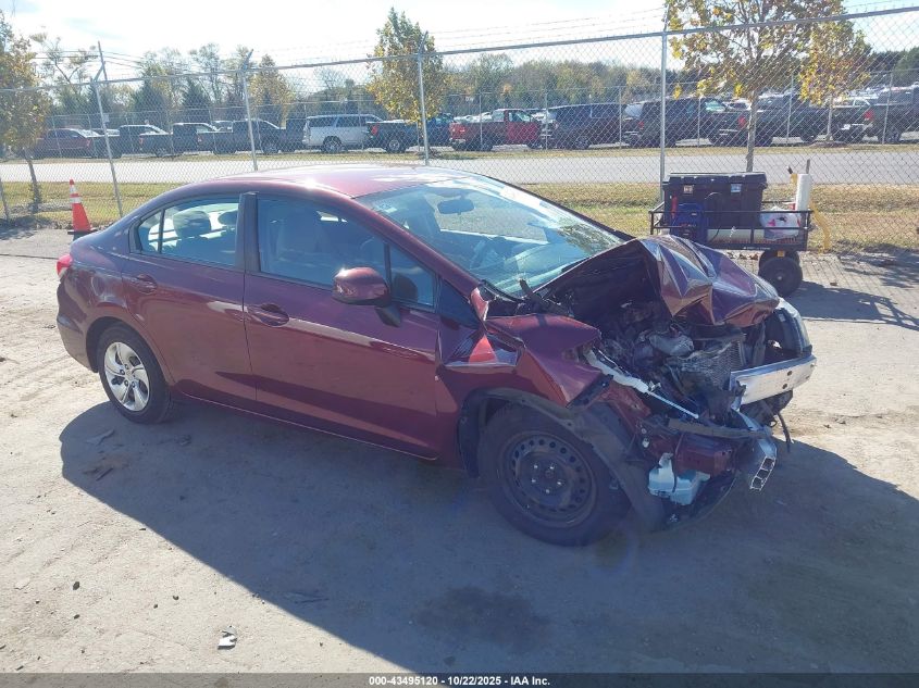 2013 HONDA CIVIC LX - 2HGFB2F50DH586298