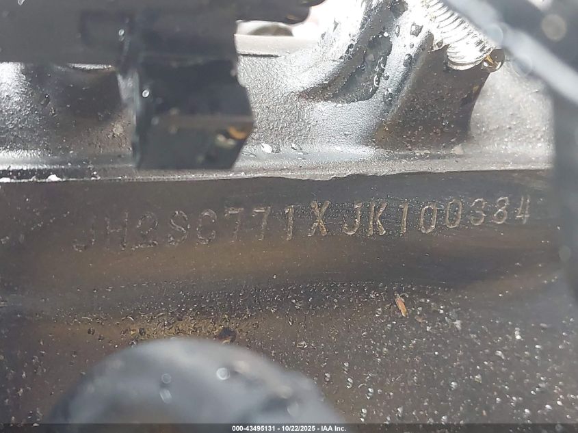 2018 Honda Cbr1000 Rr VIN: JH2SC771XJK100384 Lot: 43495131