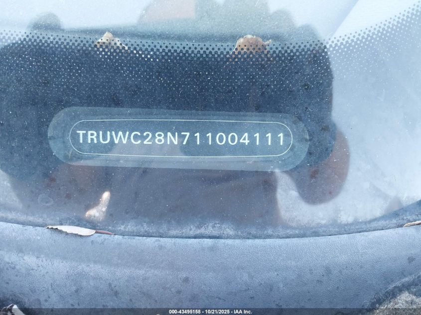 2001 Audi Tt VIN: TRUWC28N711004111 Lot: 43495158