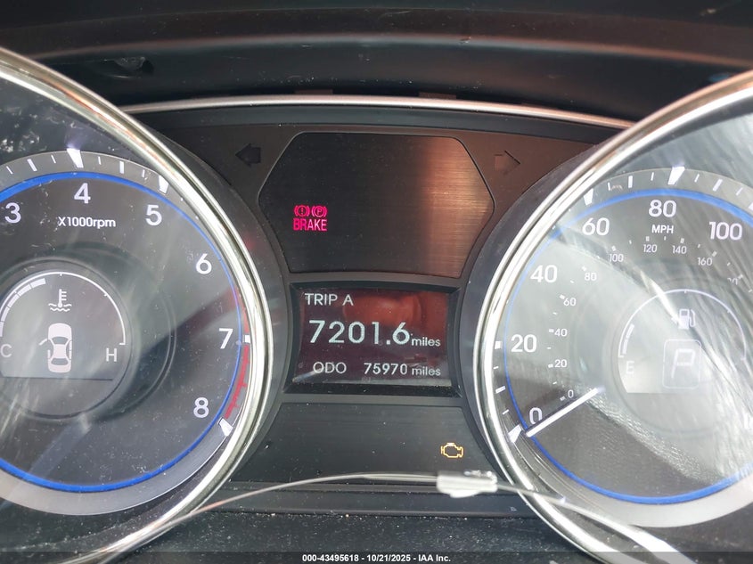 2013 HYUNDAI SONATA GLS 5NPEB4AC0DH624440