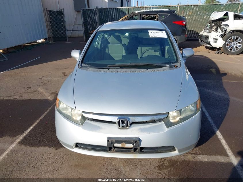 2007 Honda Civic Lx VIN: 1HGFA165X7L051144 Lot: 43495715